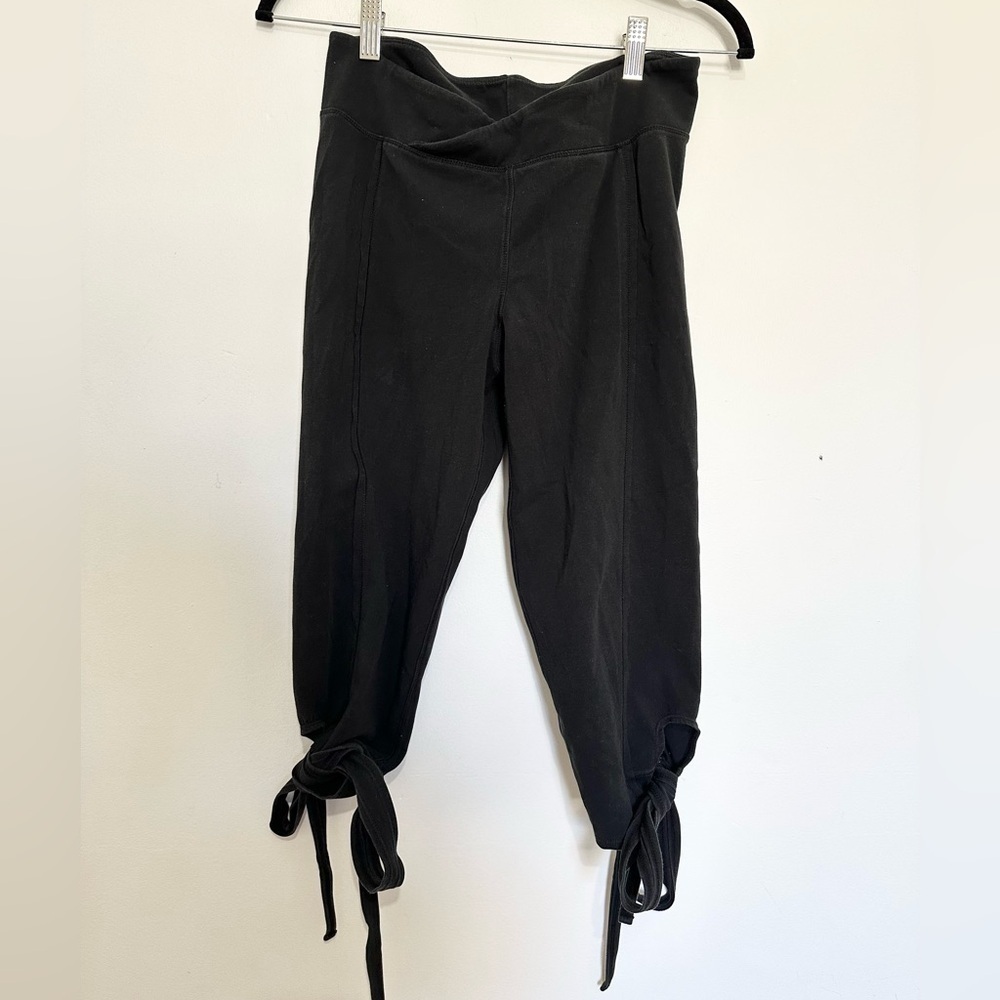 Free People Movement Turnout Leggings w/ Tie Black Size Medium Dance Yoga